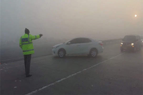 motorway fog